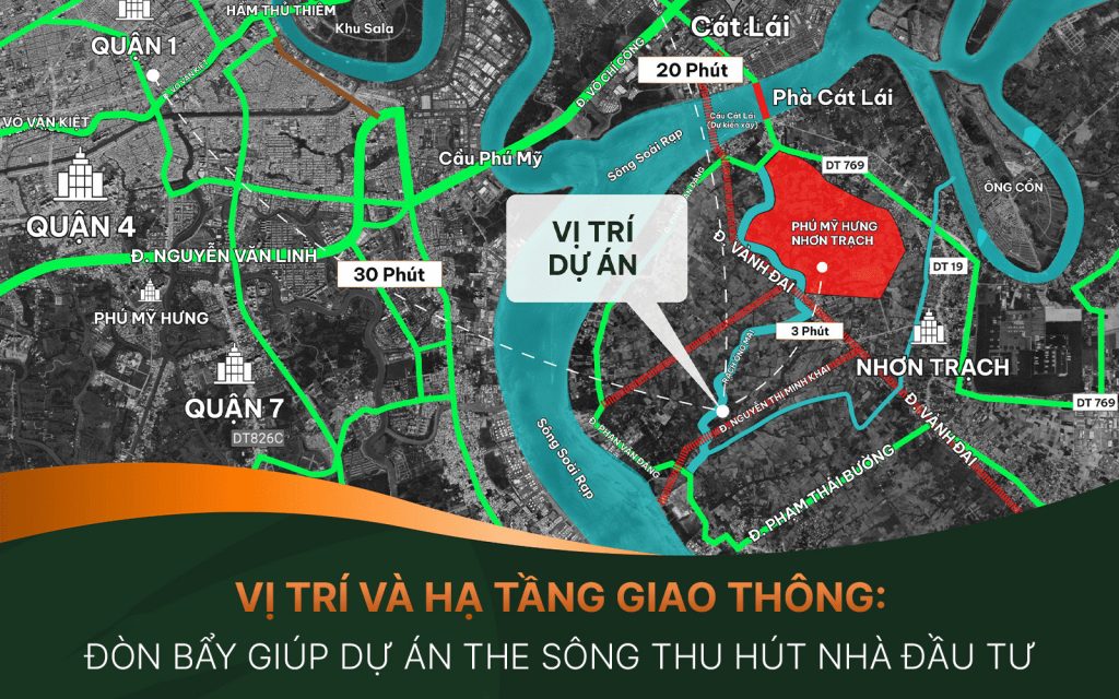VỊ TRÍ VÀ HẠ TẦNG GIAO THÔNG: ĐÒN BẨY GIÚP DỰ ÁN THE SÔNG THU HÚT NHÀ ĐẦU TƯ